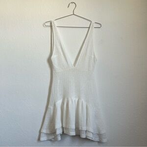 More To Come Mika Ruffle White Dress